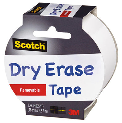 3M COMPANY, 3M 1905R-De-Wht 1.88" X 5 Yards White Scotch Dry Erase Tape