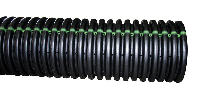 Advance Drainage Systems, Advance Drainage Systems 4 in. D X 10 ft. L Polyethylene Slotted Perforated Drain Pipe