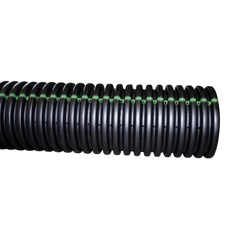 Advance Drainage Systems, Advance Drainage Systems 4 in. D X 10 ft. L Polyethylene Slotted Perforated Drain Pipe