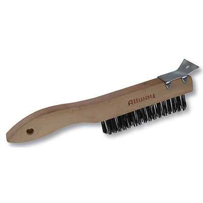 ALLWAY TOOLS INC, Allway 1-1/16 in. W X 10.75 in. L Brosse métallique en acier au carbone avec grattoir