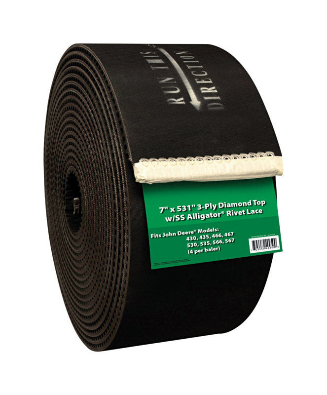 APACHE HOSE & BELTING INC, Apache Ribbed Baler Belt pour presses à foin