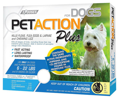 Sergeants Pet Care Prod, Applicateurs de puces et tiques pour petits chiens, 3-doses