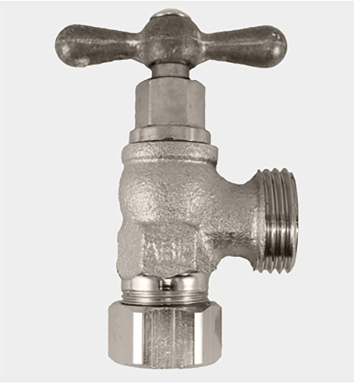 ARROWHEAD BRASS & PLUMBING LLC, Arrowhead 1/2 in. Compression en cuivre X 3/4 in. MHT Brass Washing Machine Valve