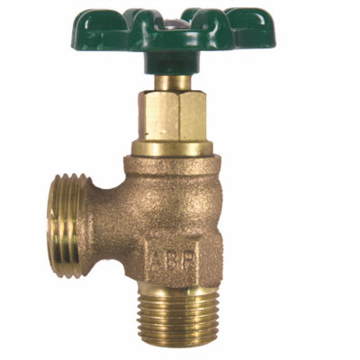 ARROWHEAD BRASS & PLUMBING LLC, Arrowhead 1/2 in. MIP Hose Brass Boiler Drain