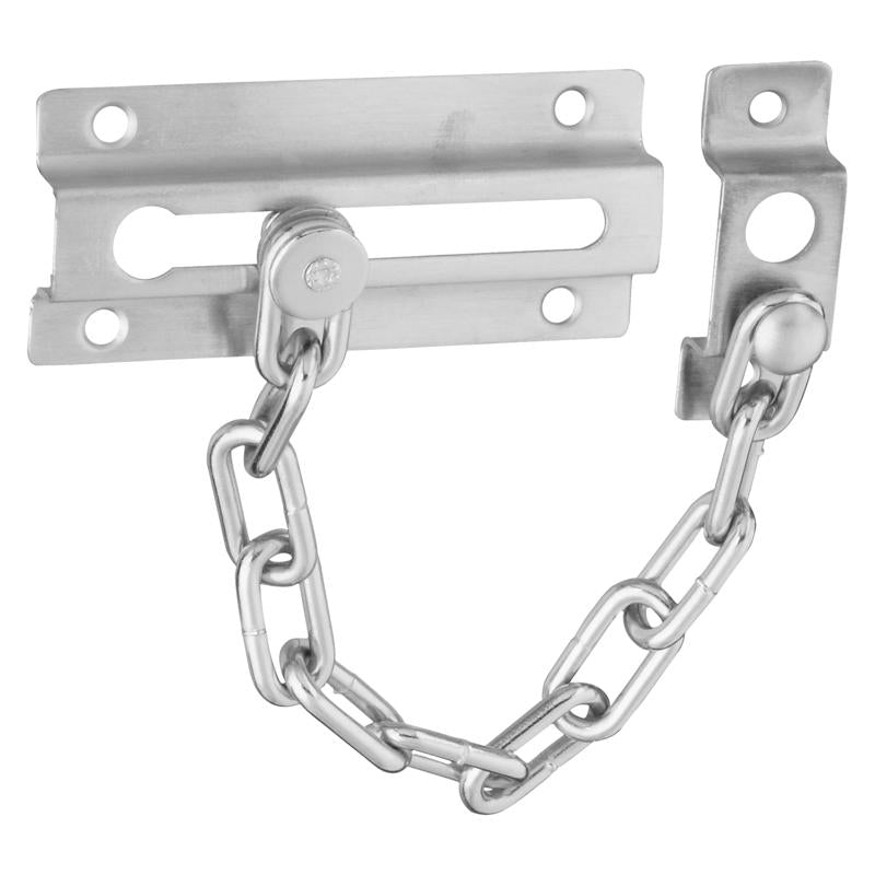 NATIONAL MFG SALES CO, Attache pour chaîne de porte, chrome satiné (paquet de 5)