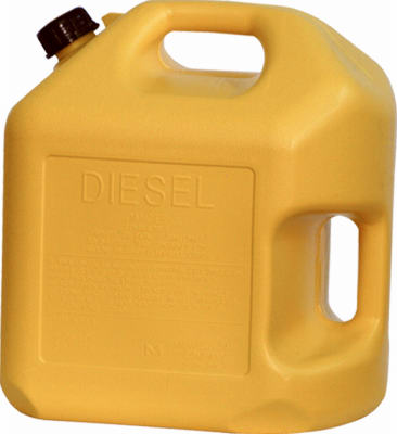 Midwest Can Company, Bidon de gaz diesel, auto-ventilé, plastique jaune, 5 gallons (paquet de 4)