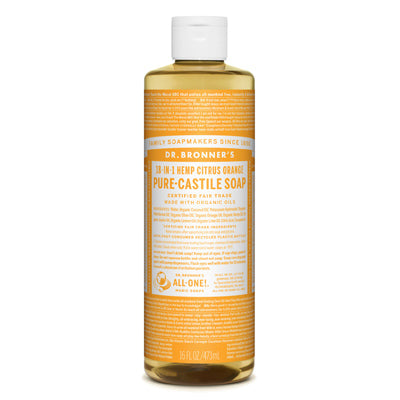 ALL ONE GOD FAITH INC, Bronner's Organic Citrus Orange Scent Pure-Castile Liquid Soap 16 oz (Pack of 12)