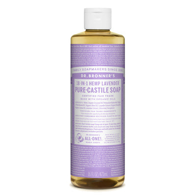 ALL ONE GOD FAITH INC, Bronner's Organic Lavender Scent Pure-Castile Liquid Soap 16 oz (Pack of 12)