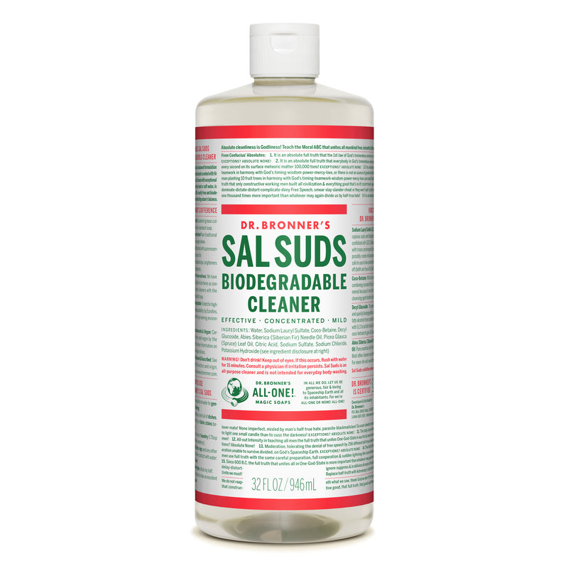 TOUS UN DIEU LA FOI INC, Bronner's Sal Suds Pine Scentrated Biodegradable Cleaner Liquid 32 oz (Pack of 12)