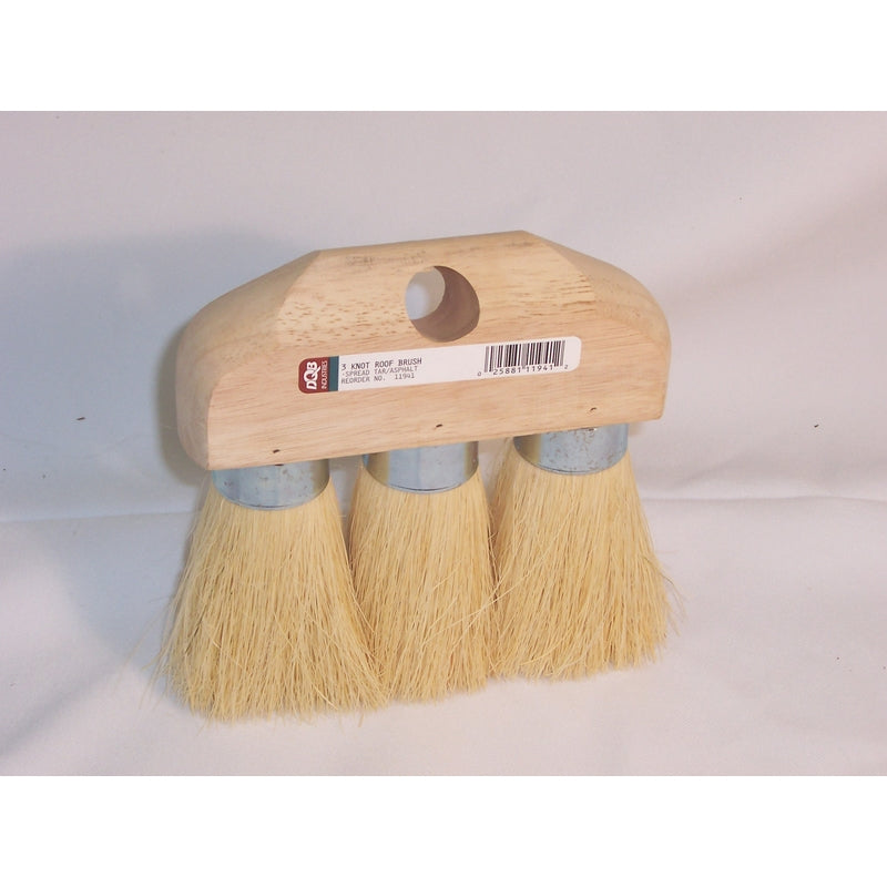 FABRICATION DE BROSSES DE QUALITÉ À DÉTROIT, Brosse à toiture à manche en bois DQB