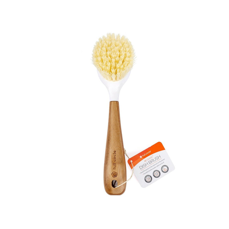 FULL CIRCLE HOME LLC, Brosse à vaisselle Full Circle Be Good blanche en bambou/plastique