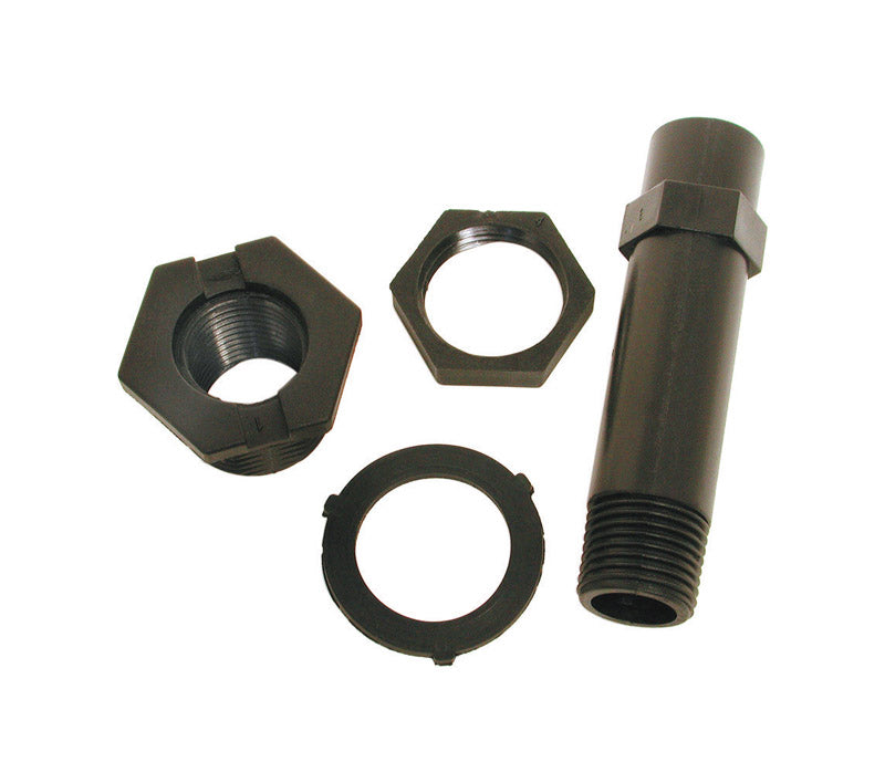 DIAL MANUFACTURING INC (EN ANGLAIS), Cadran 1-1/4 po H X 4-3/4 po L W Kit de drainage et de tuyaux en nylon noir