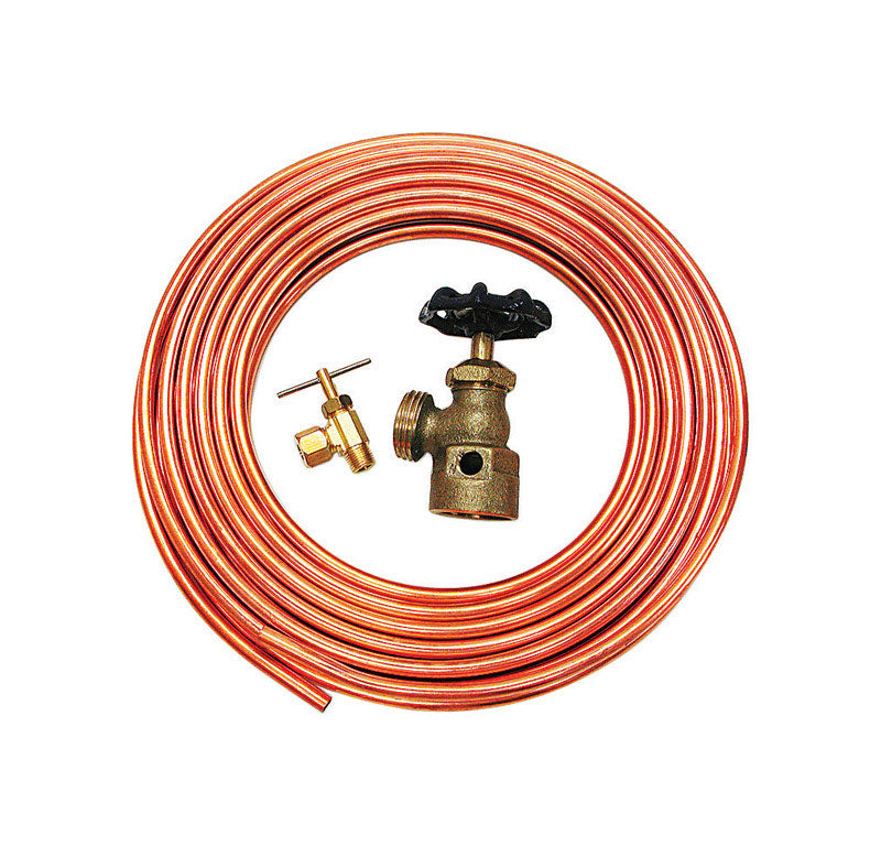 DIAL MANUFACTURING INC, Cadran 1/4 po H X 1/4 po L Kit de raccordement de tube de cuivre en caoutchouc orange W Orange Rubber Copper Tube Hook-Up Kit