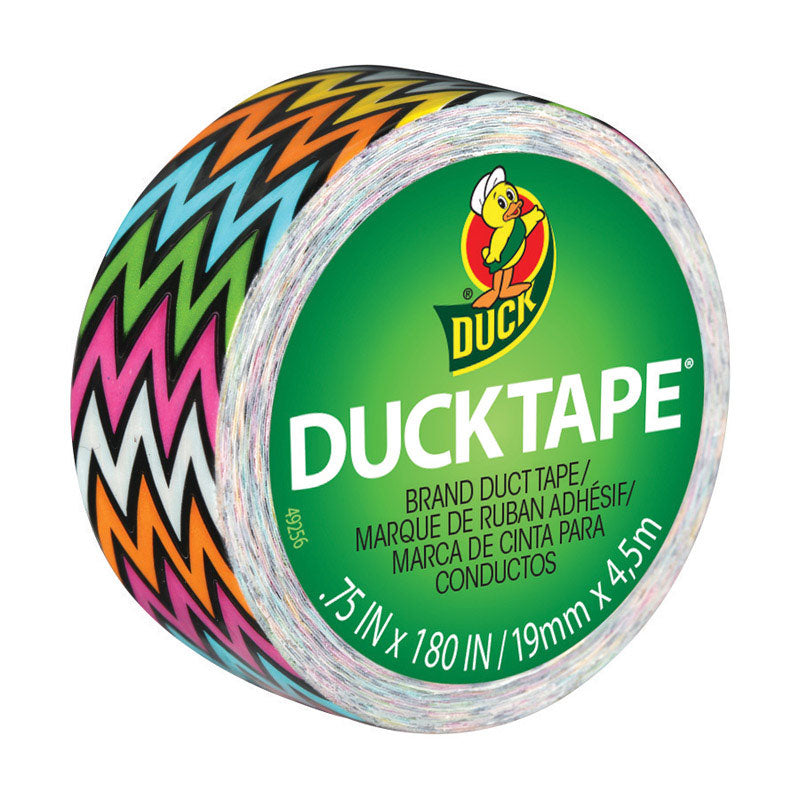 SHURTECH BRANDS LLC, Canard 0.75 in. W x 180 in. L Multicolore Zig Zag Duct Tape (paquet de 6)