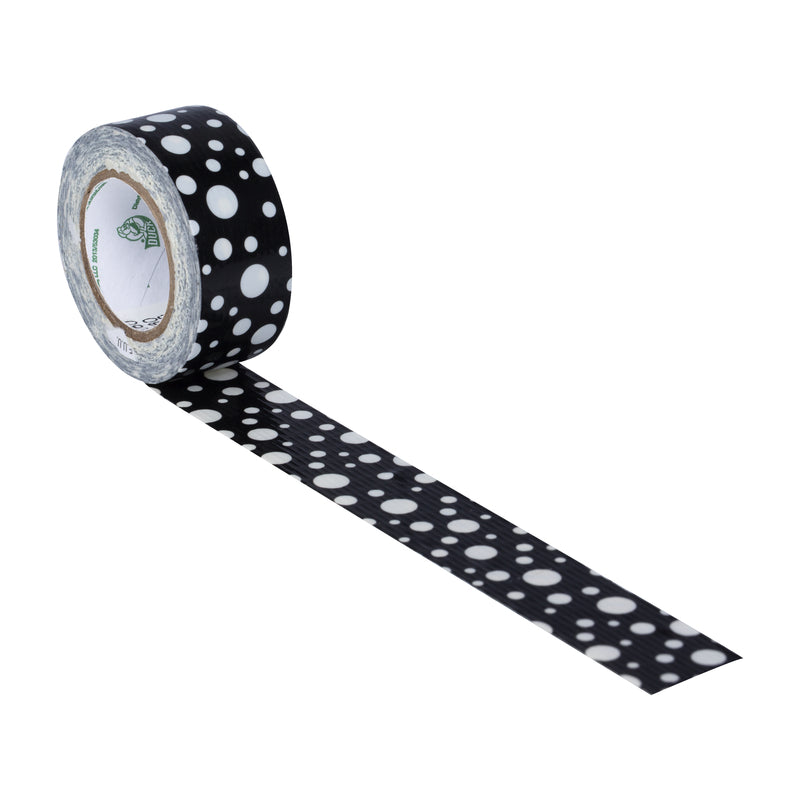 SHURTAPE TECHNOLOGIES LLC, Canard 0.75 in. W x 180 in. L noir/blanc Mod Dots Duct Tape (paquet de 6)