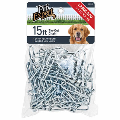 Pet Expert, Chaîne d'attache pour chien, extra lourd, 15-Ft.