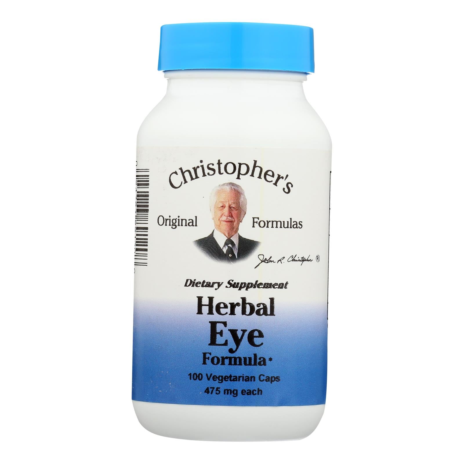 Formules du Dr., Christopher's Herbal Eyebright - 450 mg - 100 Capsules Végétariennes