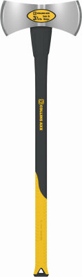 ACE TRADING - TRUPER GARDEN TOOL, Collins Black/Yellow High Carbon Steel Double Bit 3.5 lbs. Michigan Axe 35.5 L in.