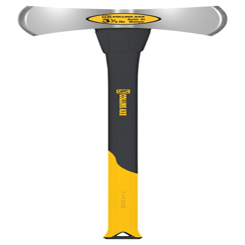 ACE TRADING - TRUPER GARDEN TOOL, Collins Black/Yellow High Carbon Steel Double Bit 3.5 lbs. Michigan Axe 35.5 L in.