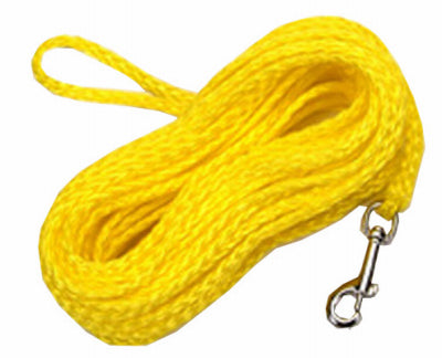 Coastal Pet Products, Inc., Cordon de contrôle pour chien, nylon jaune, 1/4 po x 25 pi