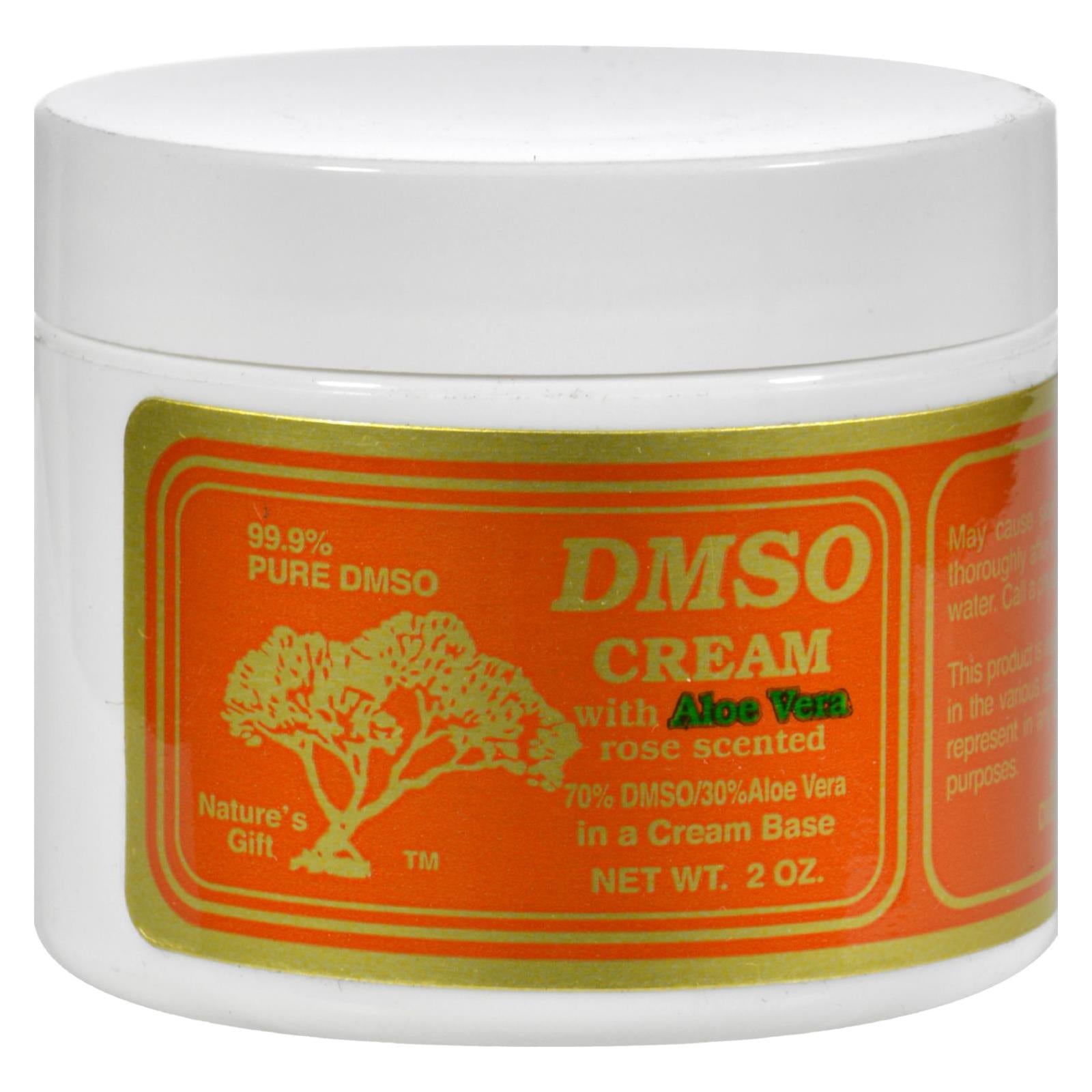 Dmso, Crème DMSO avec Aloe Vera parfumée à la rose - 2 oz