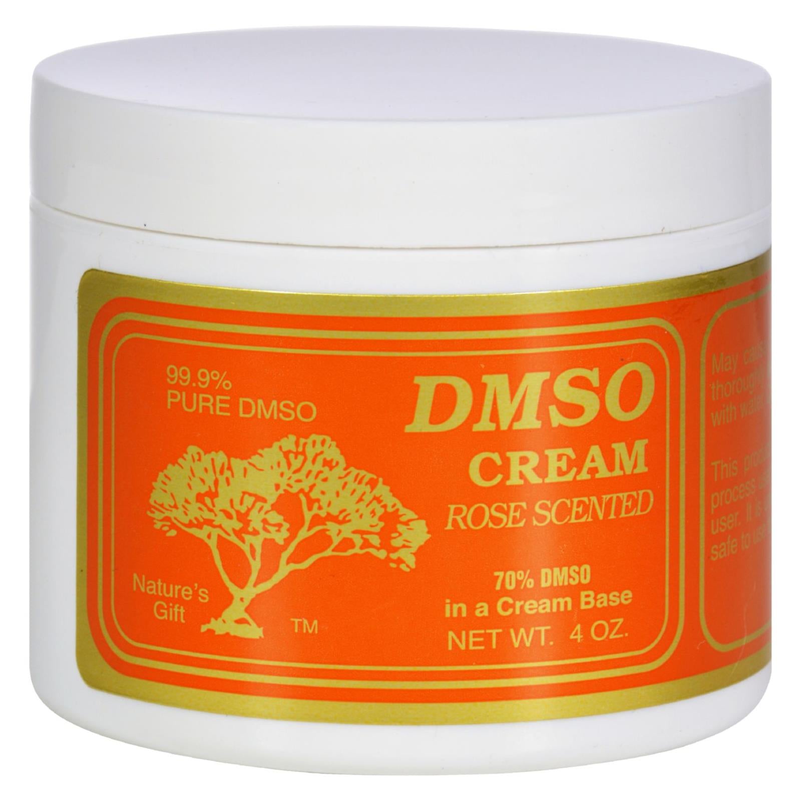 Dmso, Crème DMSO parfumée à la rose - 4 oz