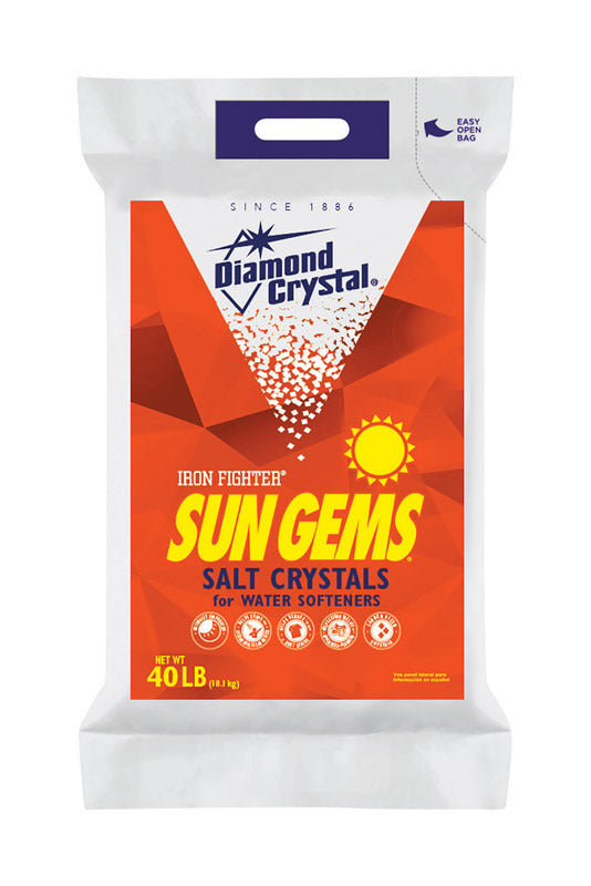 CARGILL SALT, Cristal de diamant Sun Gems Cristal de sel pour adoucisseur d'eau 40 lb.