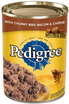 American Distribution & Mfg Co, Croquettes pour chien, Chunky Beef Bacon & Cheese, boîte de 22 oz (paquet de 12)