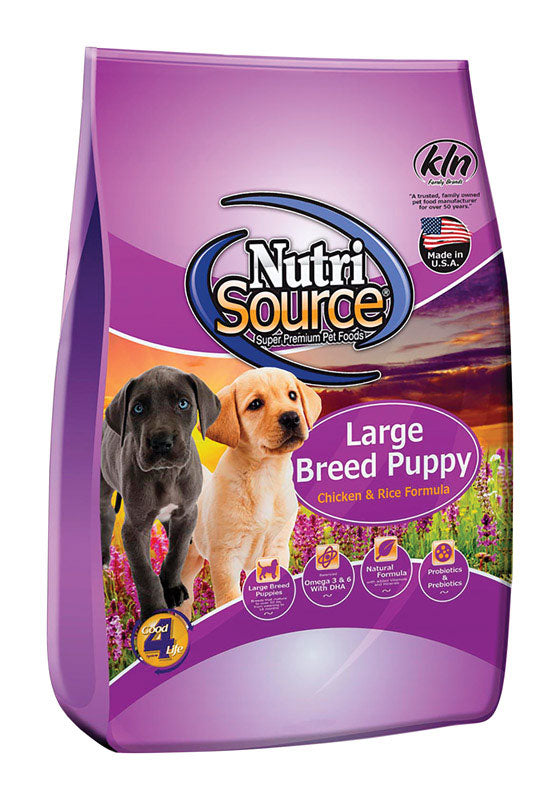 NutriSource, Croquettes pour chien, adulte, agneau et riz, 6.6-Lbs.