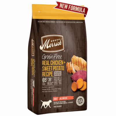 American Distribution & Mfg Co, Croquettes pour chiens, poulet et patates douces sans grains, 4 livres