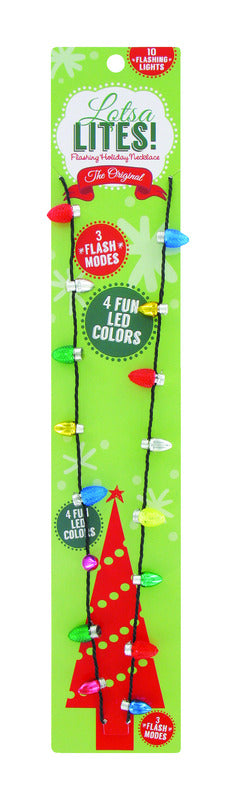 DM MERCHANDISING INC, DM Merchandising Lotsa Lites Collier d'ampoules de Noël clignotantes 36 pk (Pack de 36)