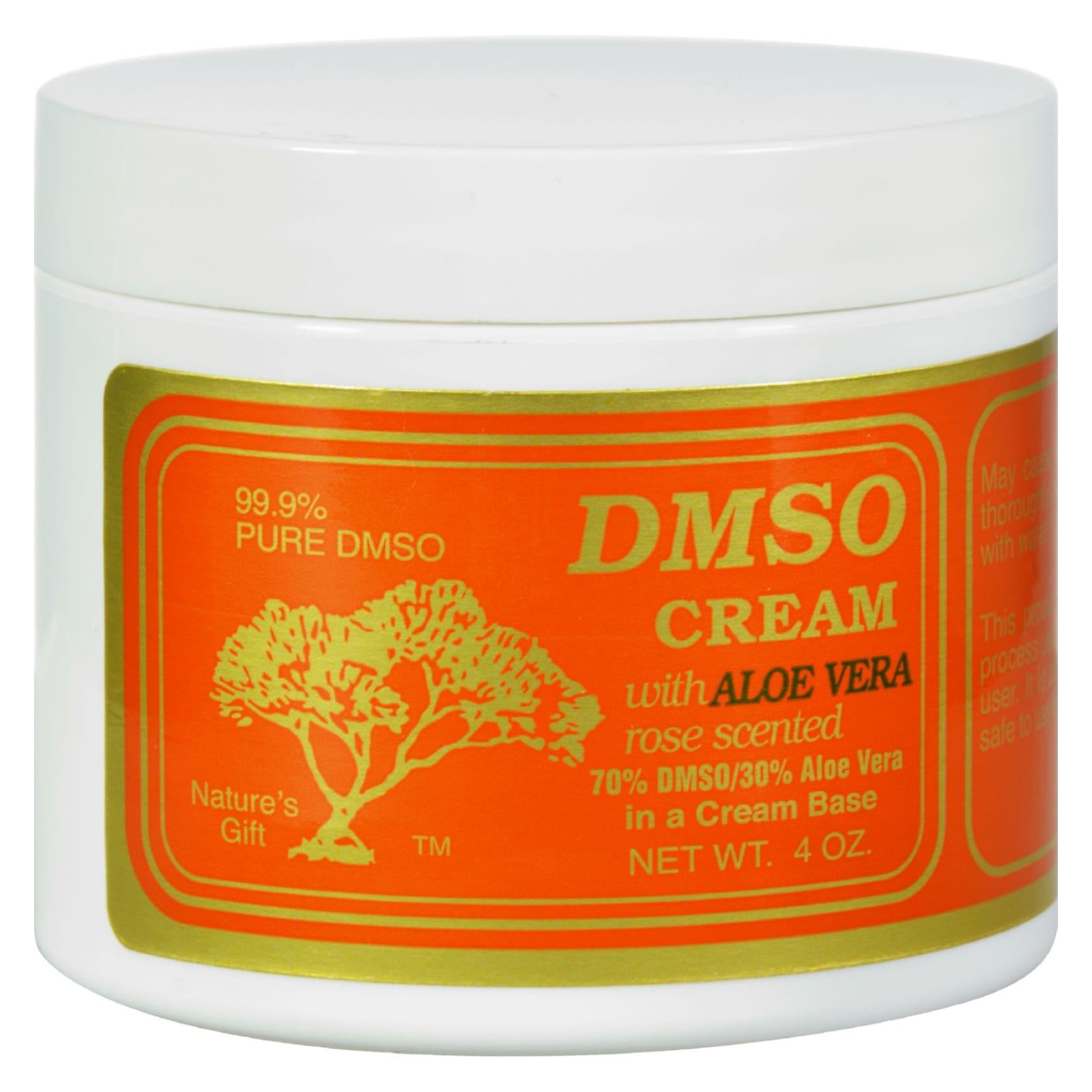 Dmso, DMSO Crème avec Aloe Vera Parfumée à la Rose - 4 oz