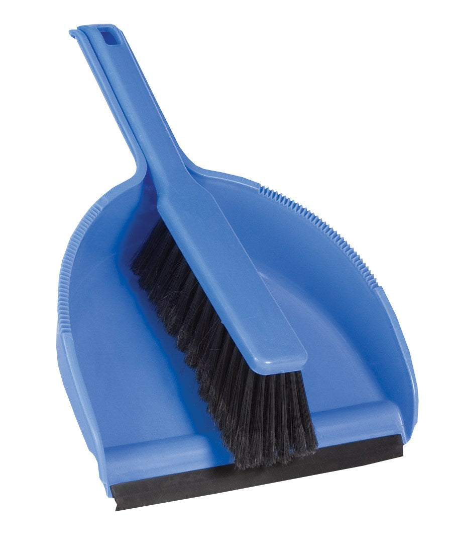 DETROIT QUALITY BRUSH MANUFACTURING, DQB 9.5 in. W Plastic Handle Dust Pan And Brush