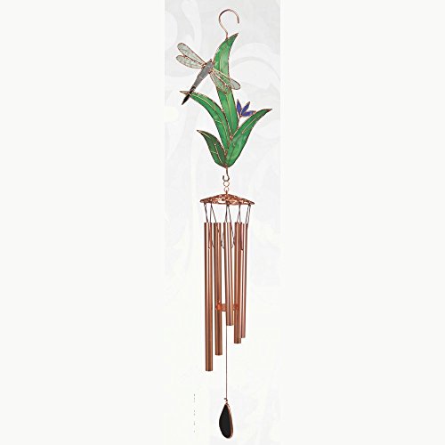 Essentiels de cadeaux, DRAGONFLY W/LEAVES CHIME LG