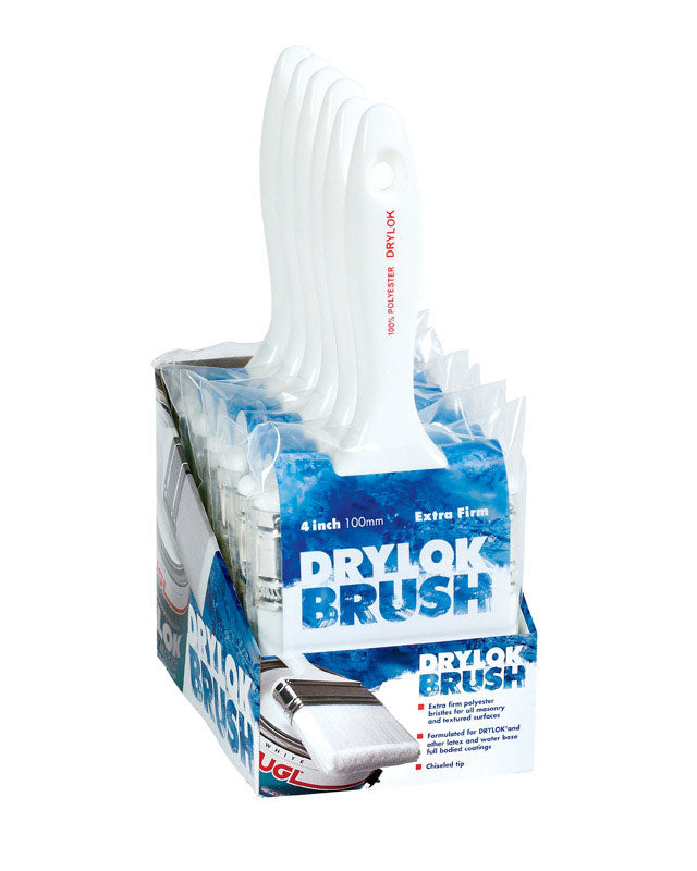 UNITED GILSONITE LABS, DRYLOK Brosse à maçonnerie à poils synthétiques 4 W po (paquet de 6)