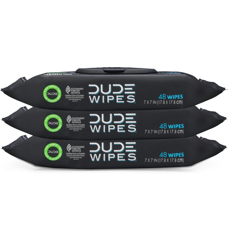 DUDE PRODUCTS INC, DUDE WIPES Lingettes humides jetables 48 pièces (paquet de 4)