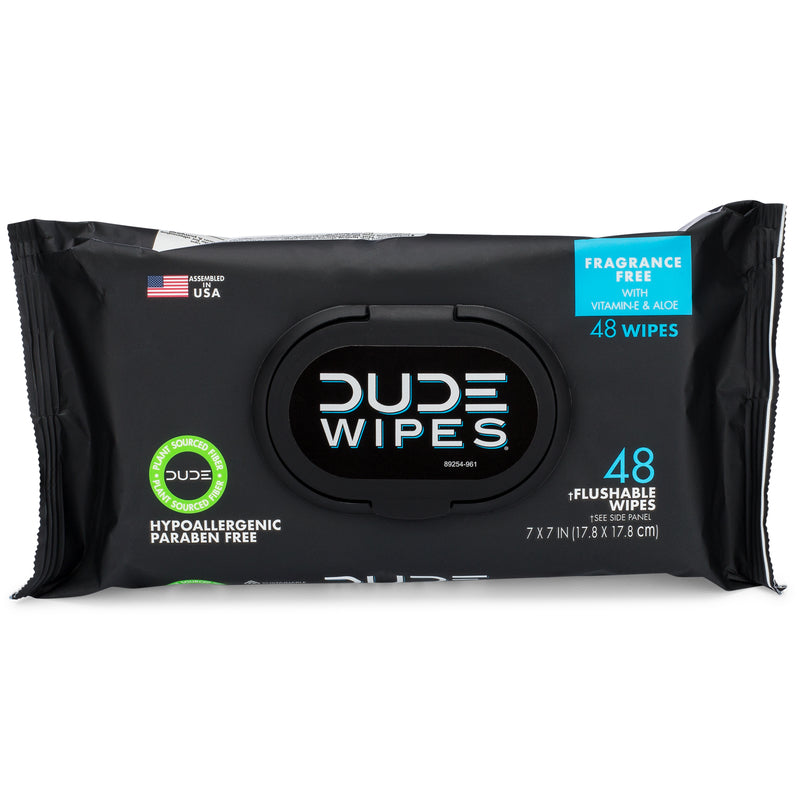 DUDE PRODUCTS INC, DUDE WIPES Lingettes humides jetables 48 pièces (paquet de 8)