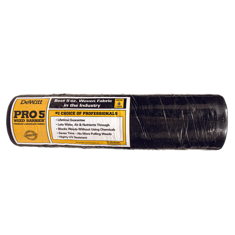 DEWITT COMPANY INC, DeWitt PRO 5 Weed-Barrier 5 ft. W X 250 ft. L Tissu d'aménagement paysager en polypropylène