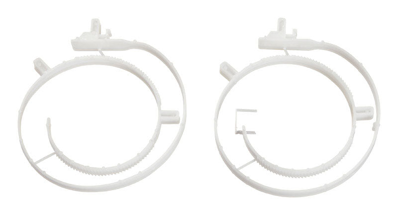 DEFLECTO LLC, Deflect-O 4 in. L X 4 in. D Plastique blanc pour évent de sécheuse