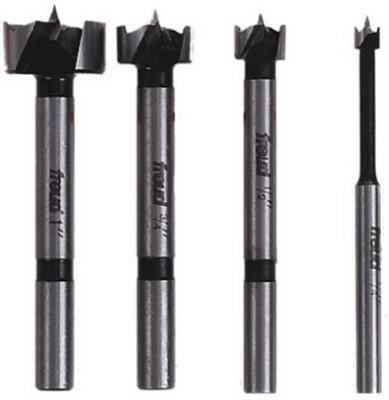 FREUD AMERICA INC, Diablo 1/4 - 1 in. X 3-1/2 in. L High Speed Steel Forstner Drill Set Round Shank 4 pc