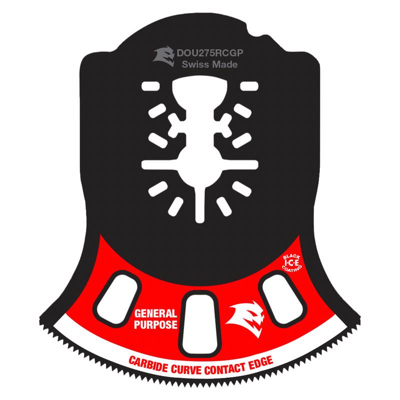 FREUD AMERICA INC, Diablo 2-3/4 in. X 2-3/4 in. W Carbide Semi-Circle Oscillating Blade General Purpose Cuts 1 pk