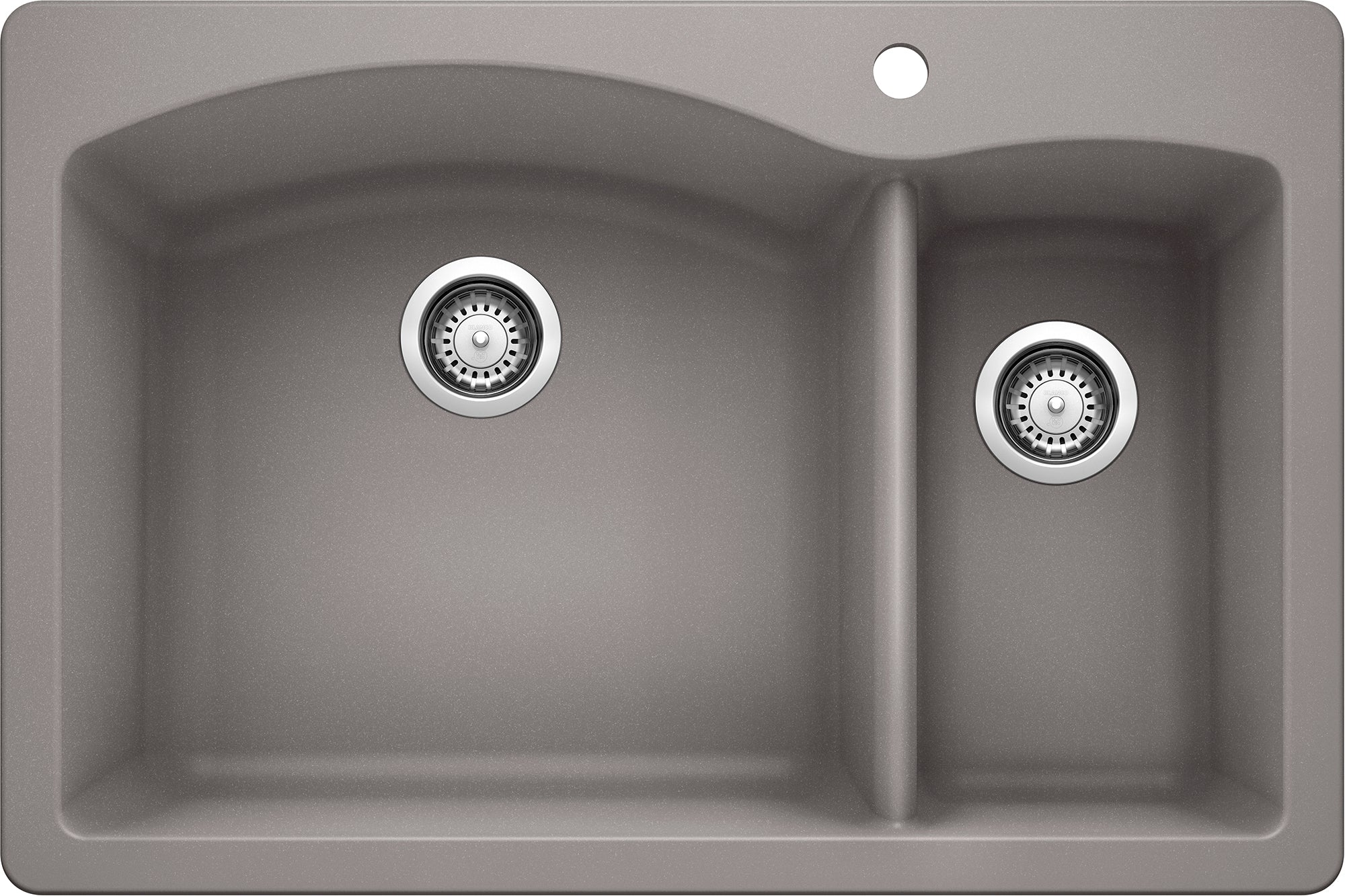 Blanco, Diamond 1-1/2 Bowl Dual Mount - Metallic Gray (gris métallisé)