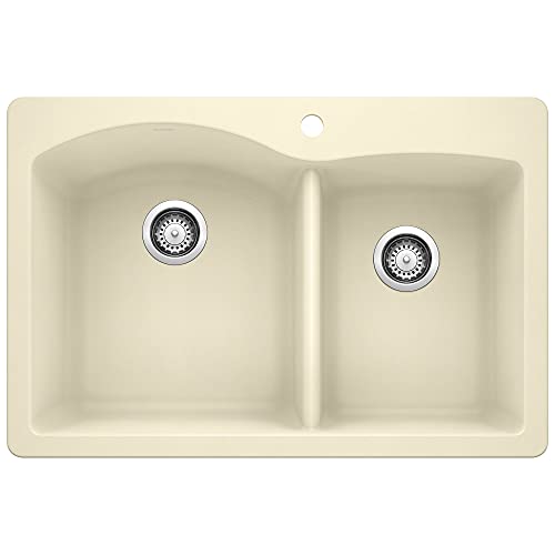 Blanco, Diamond 1-3/4 Bowl Dual Mount - Biscuit