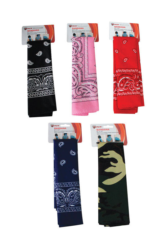 DIAMOND VISIONS INC, Diamond Visions Bandana Couleurs Assorties Taille Unique (Lot de 48)