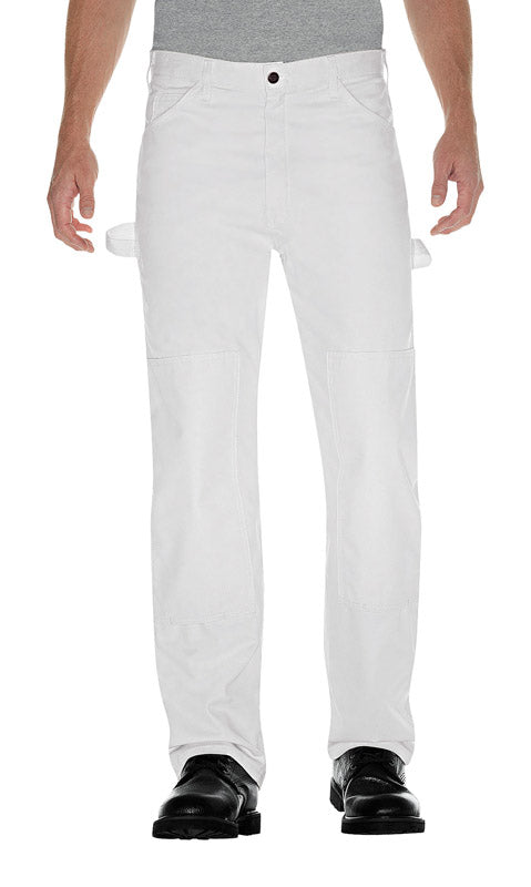 WILLIAMSON- DICKIE MFG CO, Dickies Hommes Pantalon Double Genou 30x34 Blanc