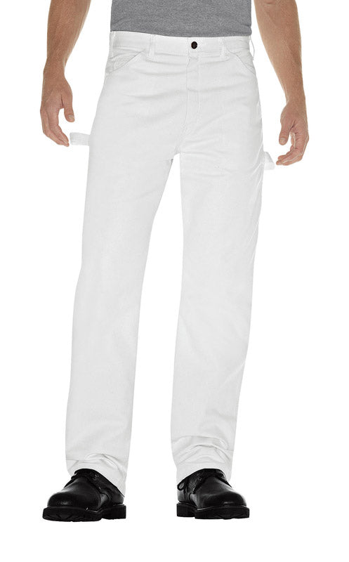 WILLIAMSON- DICKIE MFG CO, Dickies Hommes Pantalon de peintre 30x32 Blanc