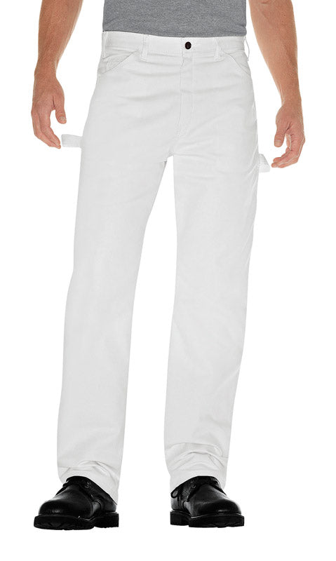 WILLIAMSON- DICKIE MFG CO, Dickies Hommes Pantalon de peintre 33x34 Blanc