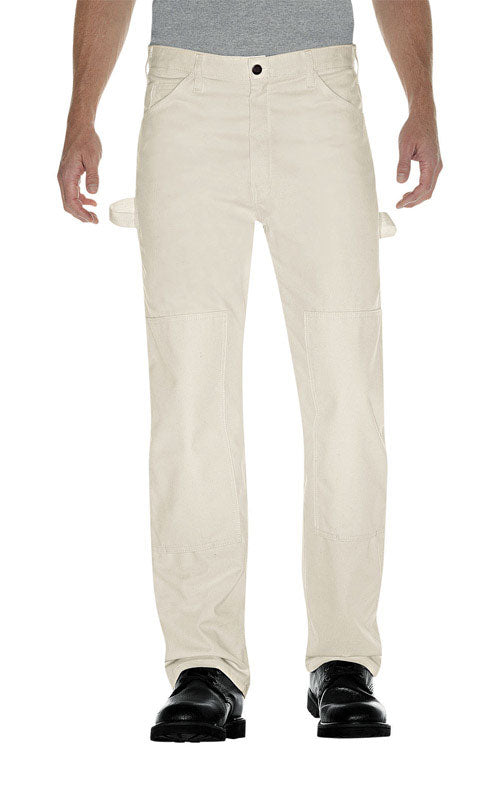 WILLIAMSON- DICKIE MFG CO, Dickies Hommes Pantalon de peintre à double genou 38x32 Blanc