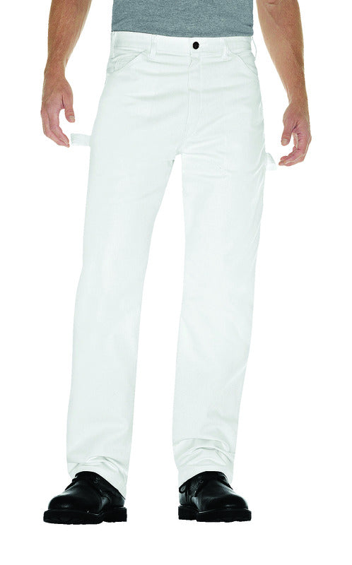 WILLIAMSON- DICKIE MFG CO, Dickies Pantalon de peintre pour hommes 38x30 blanc