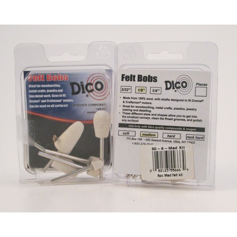 DIVINE BROTHERS COMPANY, Dico 1-1/2 in. Kit d'accessoires pour bobines montées sur mandrin en feutre 6 pièces